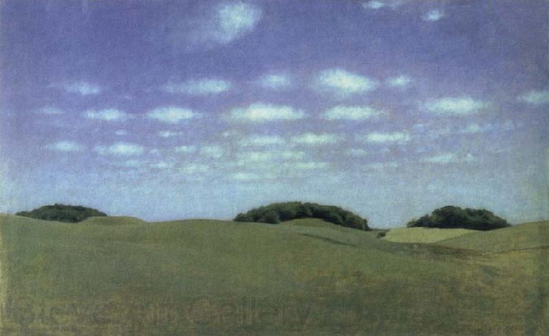 Vilhelm Hammershoi landscape from lejre Norge oil painting art